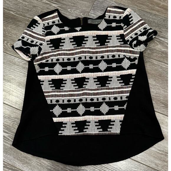 Anthropologie Brand Sunday in Brooklyn Ellery Aztec tribal top XS - Picture 2 of 4
